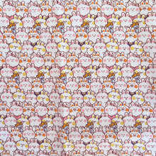 בד ארנבונים צבעוניים